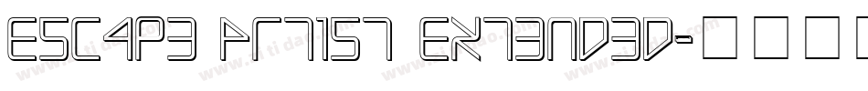 Escape Artist Extended字体转换